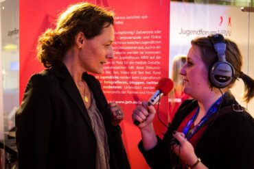 Carolin Krause auf dem Jugendforum NRW