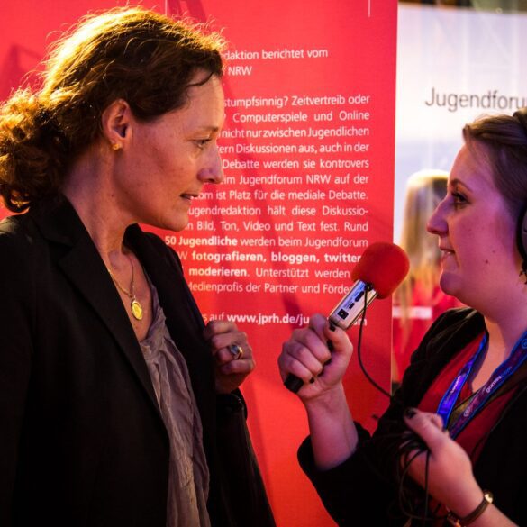 Carolin Krause auf dem Jugendforum NRW