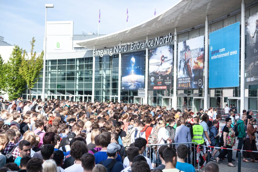 Der Nord-Eingang der Gamescom.