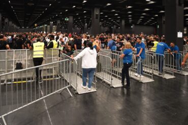Momentaufnahme kurz vor Gamescom Einlass am Messe-Donnerstag