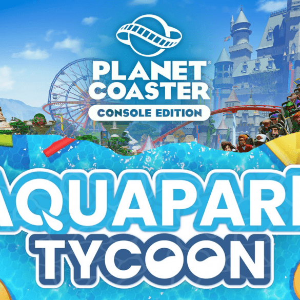 Die Logos von Planet Coaster 2 und Aquapark Tycoon.