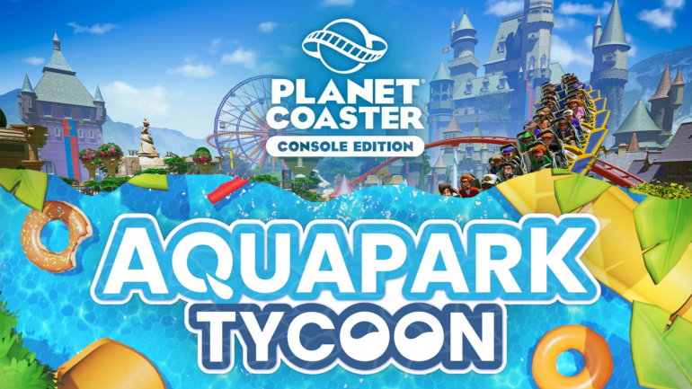 Die Logos von Planet Coaster 2 und Aquapark Tycoon.