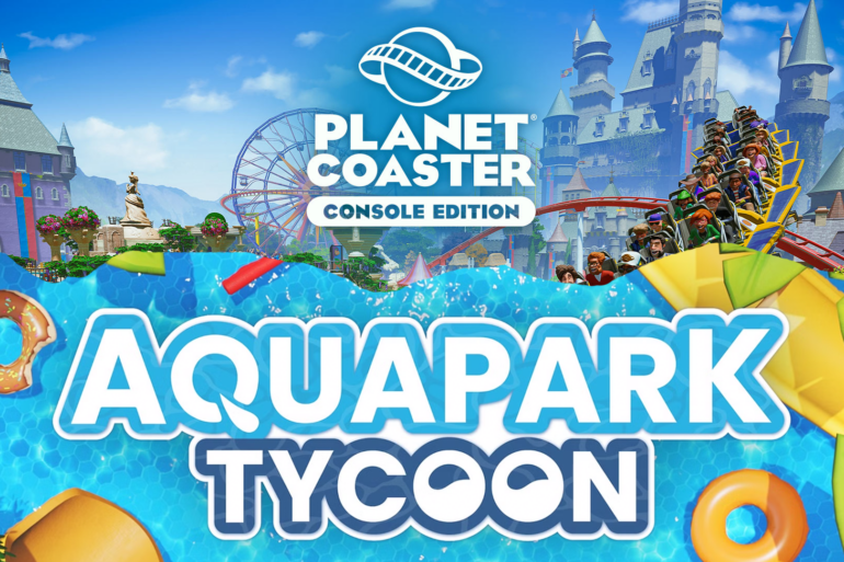 Die Logos von Planet Coaster 2 und Aquapark Tycoon.