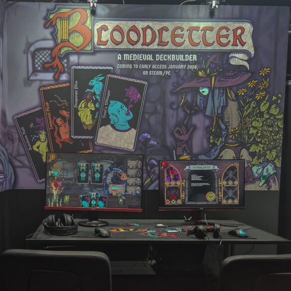 Der Bloodletter-Stand in der gamescom-Indiehalle.