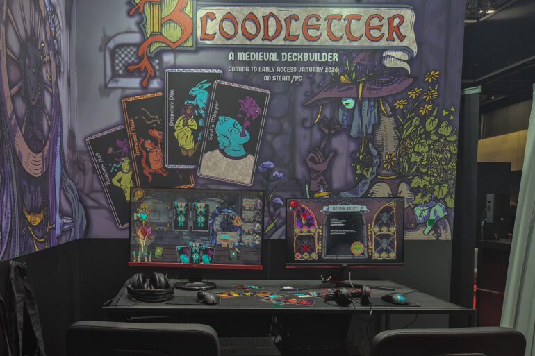 Der Bloodletter-Stand in der gamescom-Indiehalle.