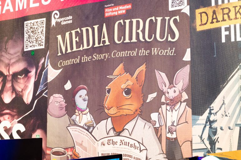 Der Stand von Media Circus auf der gamescom 2025.