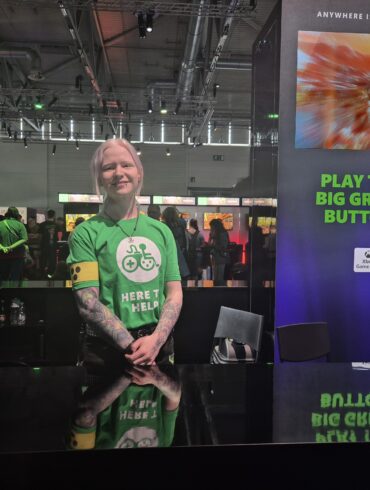 Jelena Leistner vom Accessibility-Team bei XBox auf der gamescom 2025.