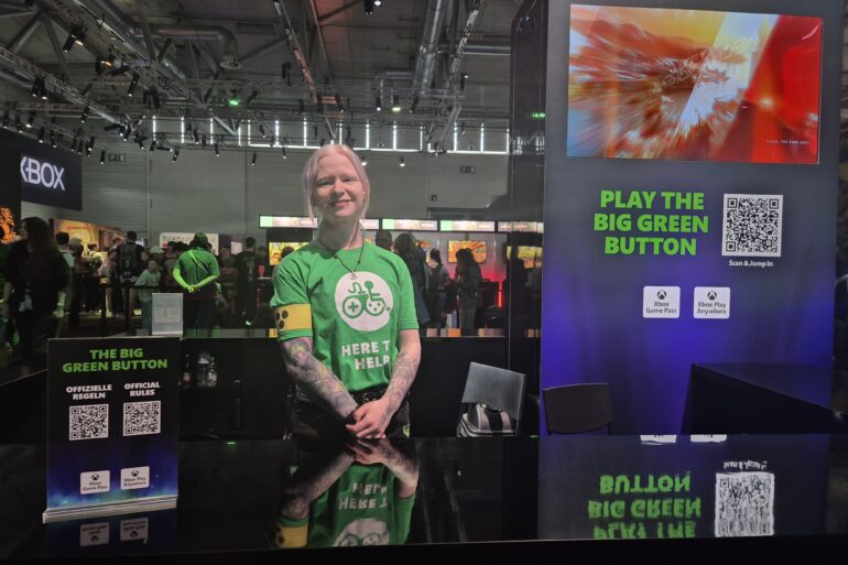 Jelena Leistner vom Accessibility-Team bei XBox auf der gamescom 2025.