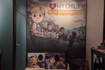 Der Stand von My Child New Beginnings auf der gamescom 2025.