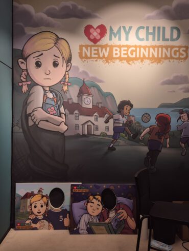 Der Stand von My Child New Beginnings auf der gamescom 2025.