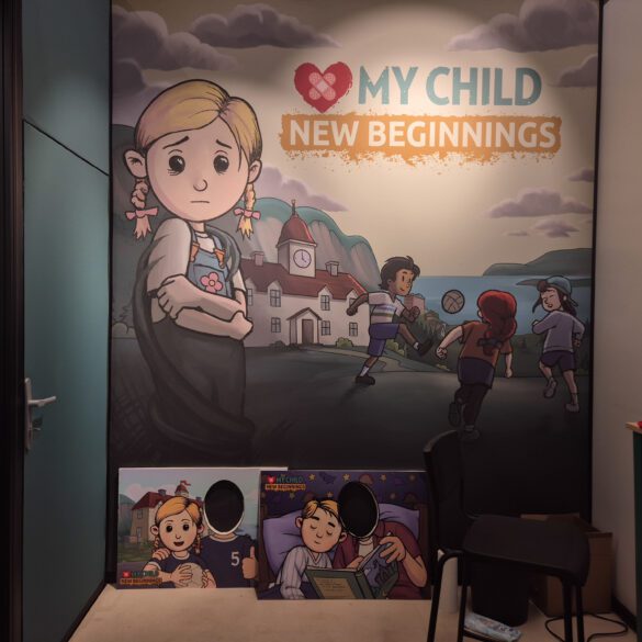 Der Stand von My Child New Beginnings auf der gamescom 2025.