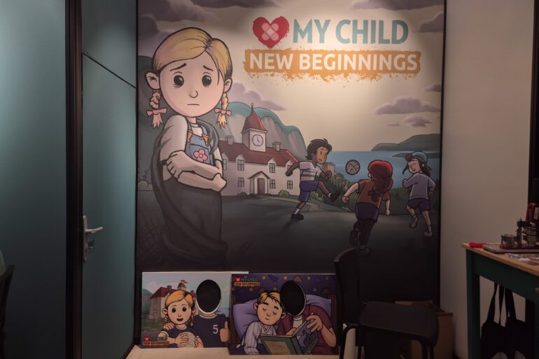 Der Stand von My Child New Beginnings auf der gamescom 2025.